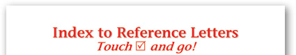 Index Reference Letters - Touch and Go!